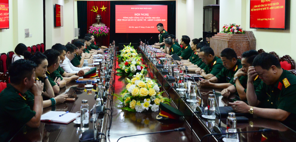 Báo Quân đội nhân dân tổ chức Hội nghị Tổng kết công tác tuyên truyền Army Games 2020